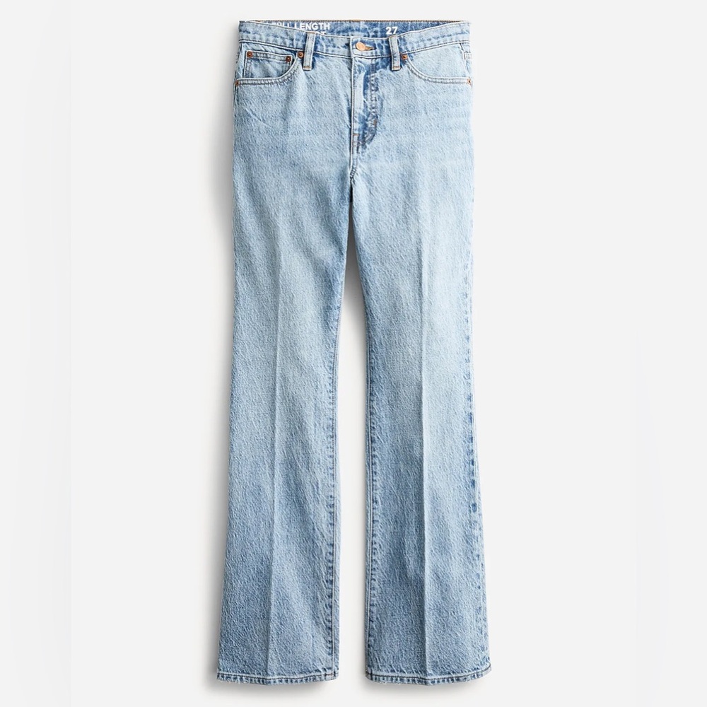Full-length demi-boot jean in Light Indigo wash size 30